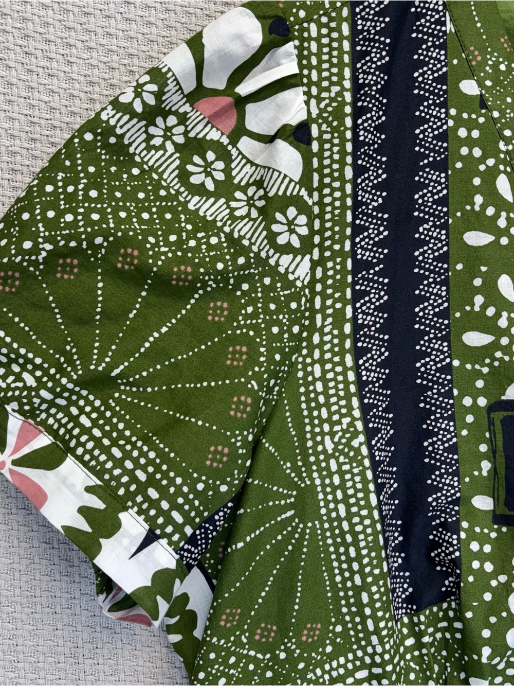 Estelle Ethereal Print Green Maxi Dress Sz 2X Boho Pockets Floral Hippie Cottage - Picture 6 of 15